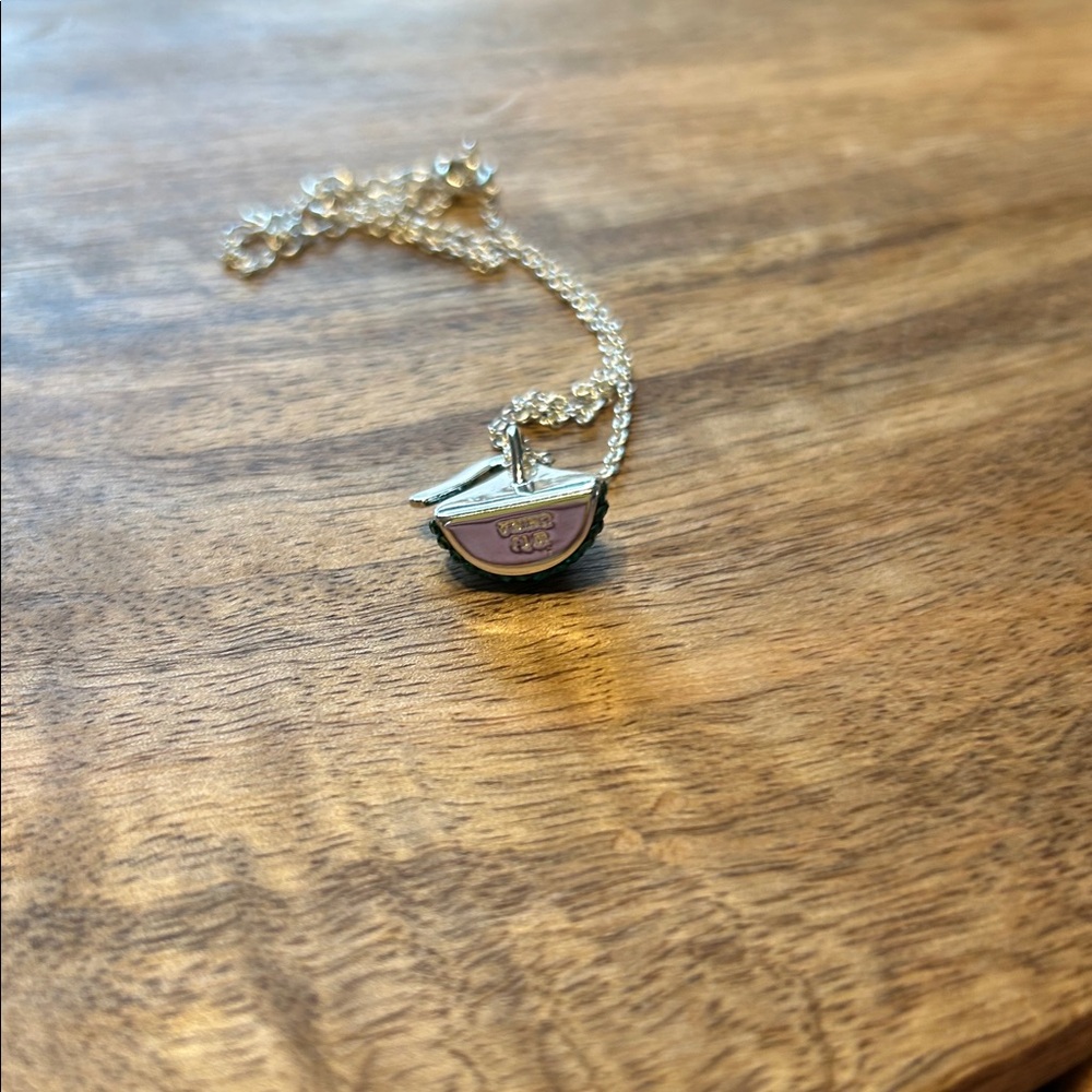 Hershey’s Kisses Vintage Silver Plated Brass Hershey’s Kiss Kelly Green Pendant - Picture 7 of 9